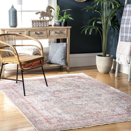 Nuloom Annalee Nebulous Rosette Area Rug 4ft x 6ft KKST04A-406